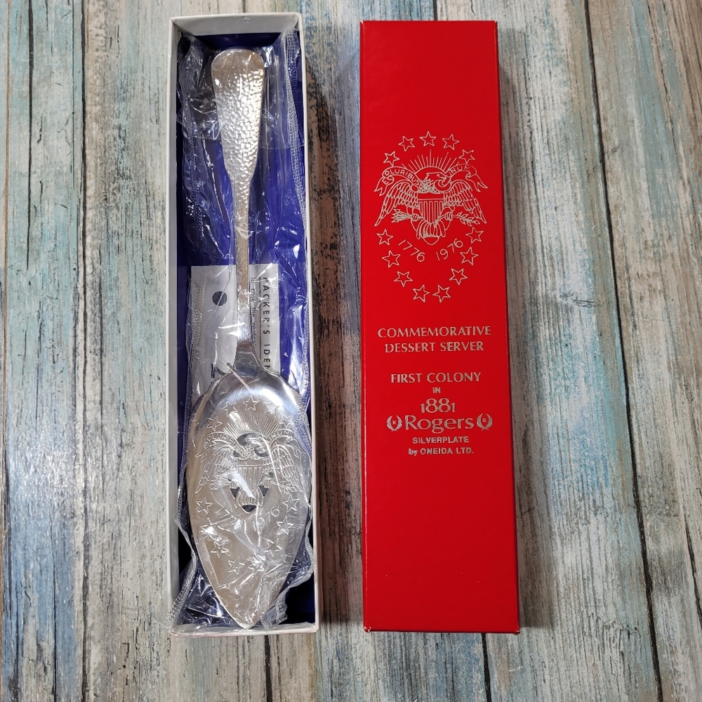 Vintage Rogers Commemorative Dessert Server